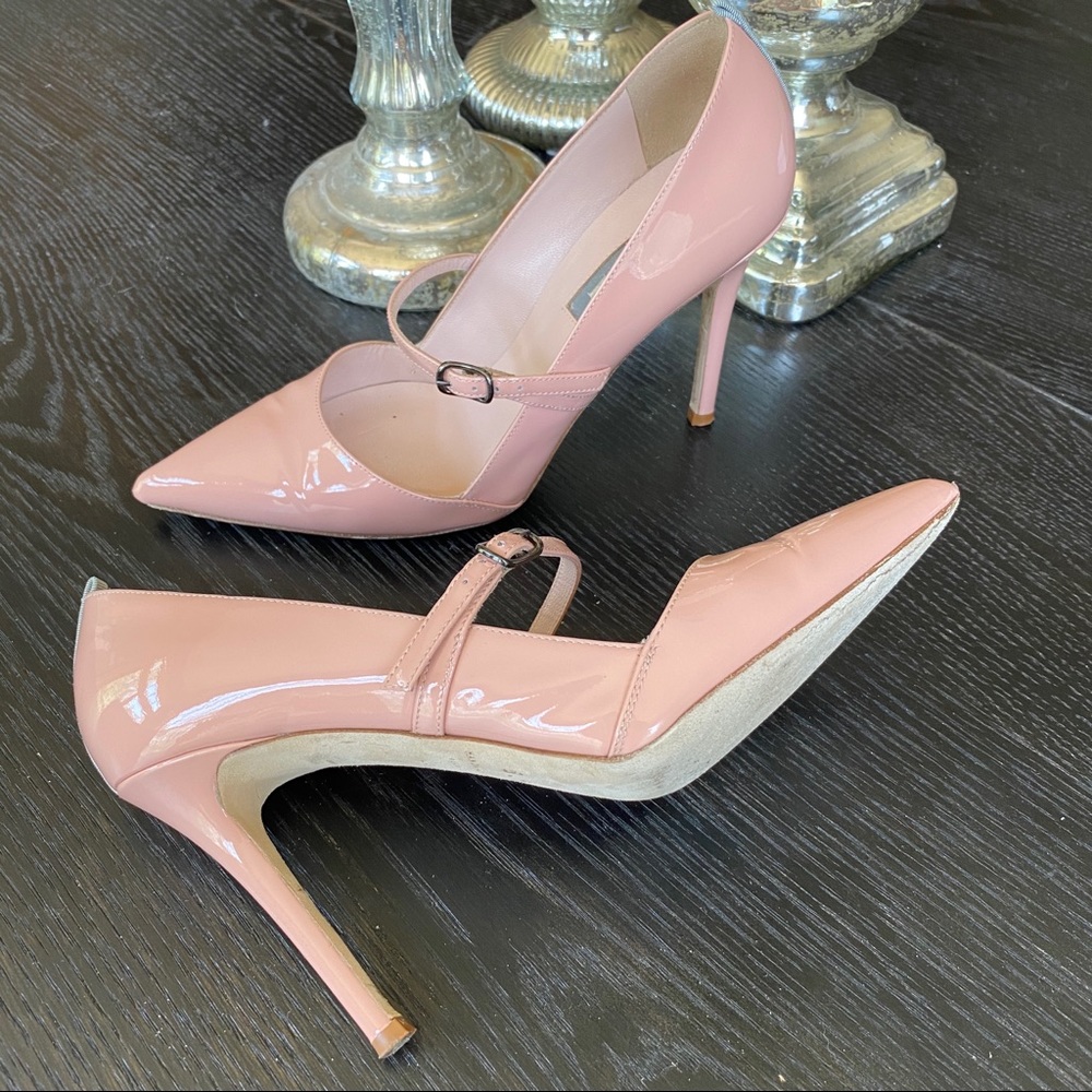 SJP Nirvana Pink Patent Heels